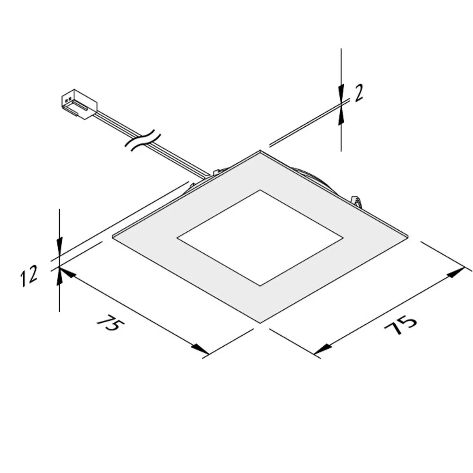 De mueble empotrada LED FAQ 68 3 ud acero 4W 940