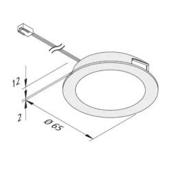 De mueble empotrada LED FAR 58 acero 5ud 3W 3.000K