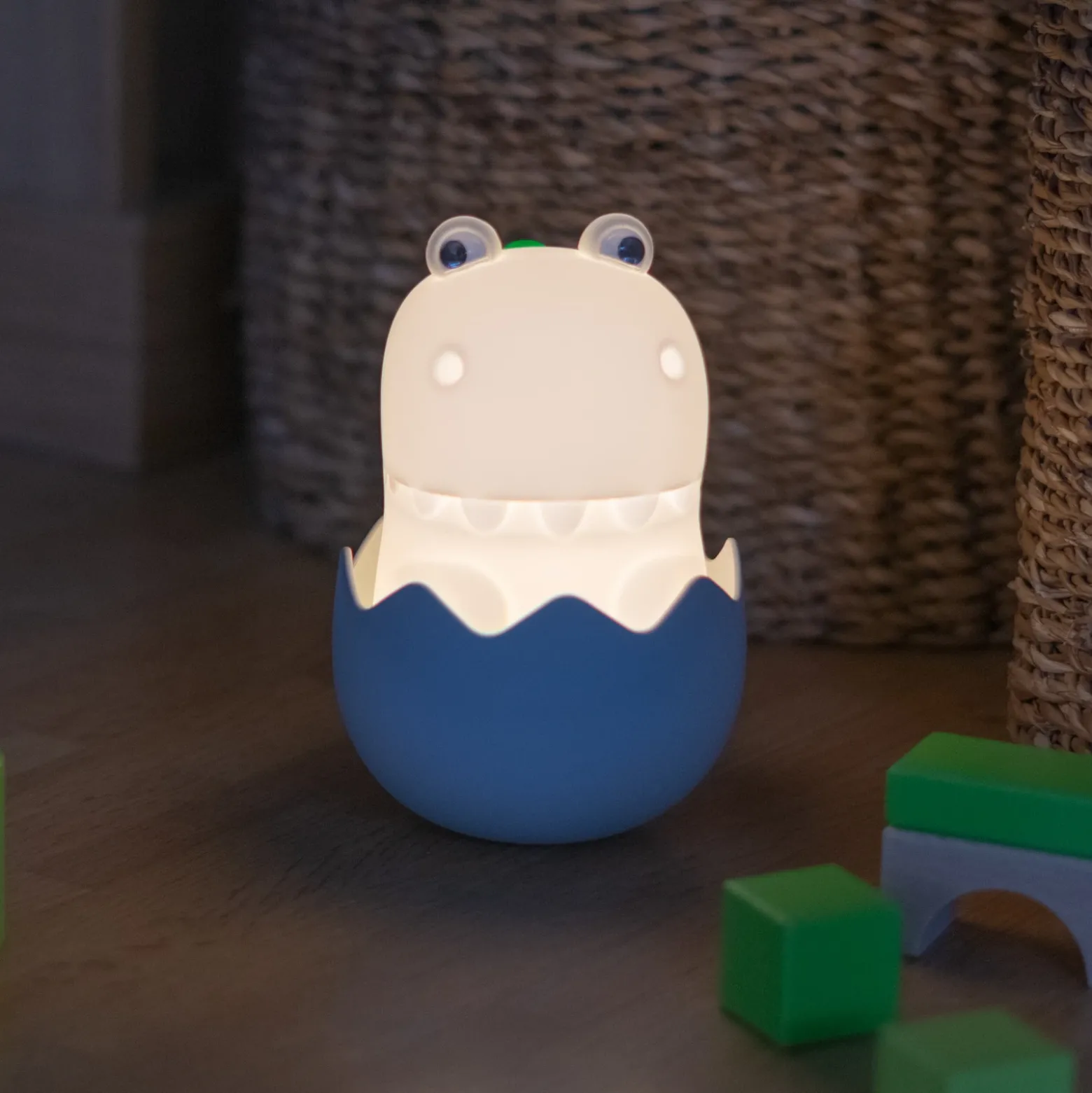 Diggy Dino lámpara de sobremesa LED recargable, USB, RGBW