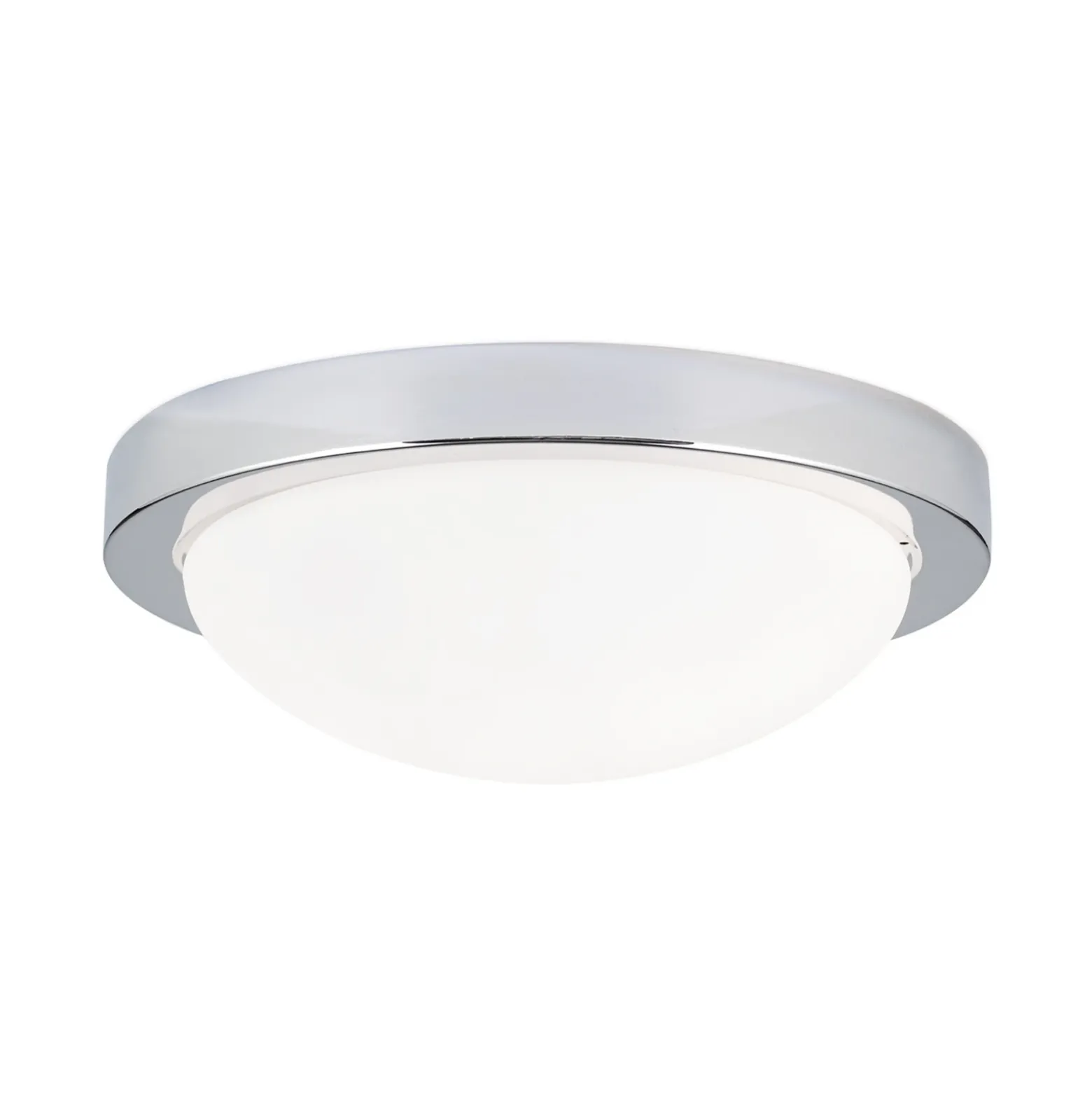 Discreto plafón MINEA de 32 cm, cromo