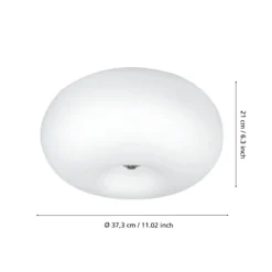 Discreto plafón Optica de 35 cm