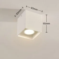Downlight angular de diseño Carson en blanco