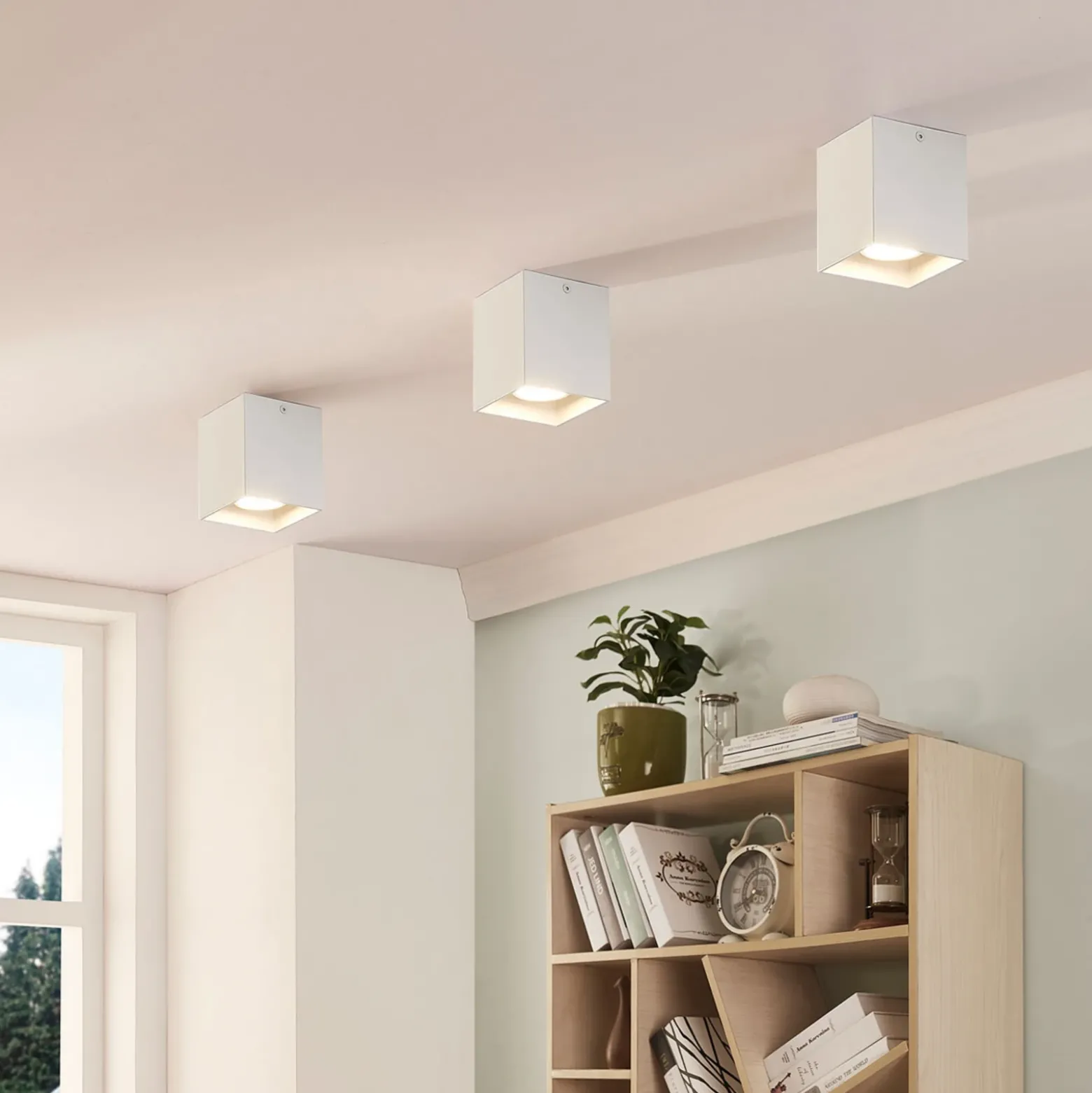 Downlight angular de diseño Carson en blanco