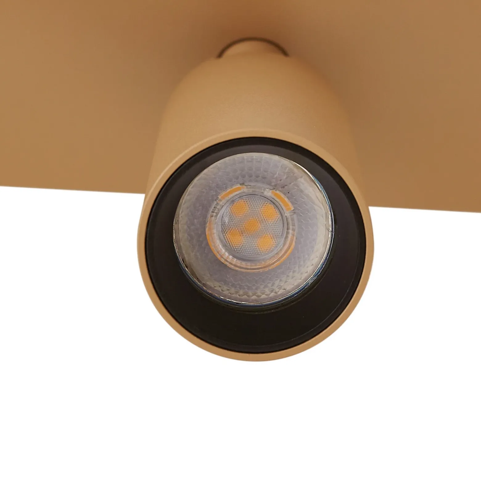 Downlight Arcchio Brinja Slim, café, 3 luces, GU10 MR11