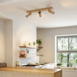 Downlight Arcchio Brinja Slim, café, 3 luces, GU10 MR11