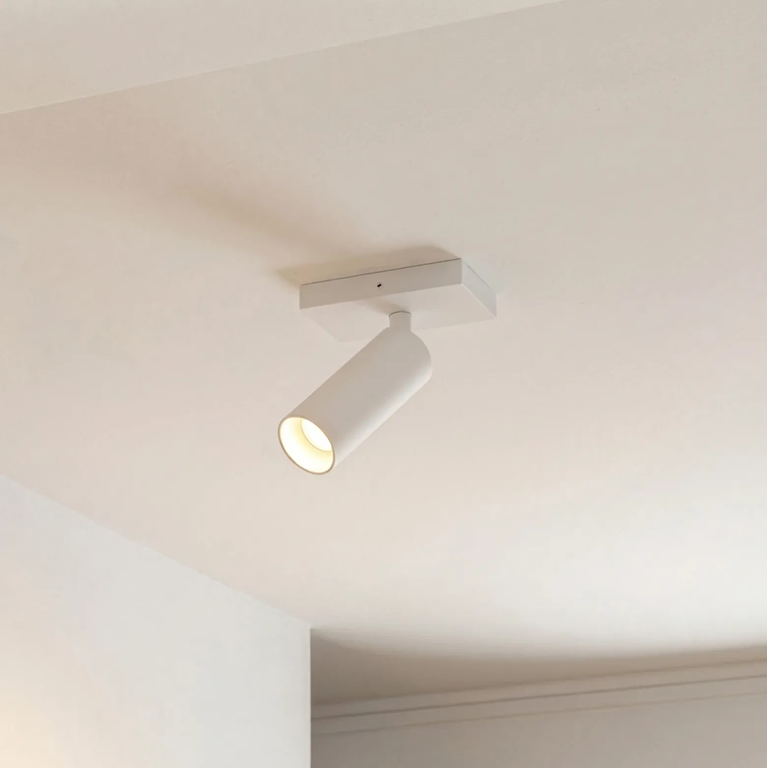 Downlight Arcchio Brinja Slim, blanco, 1 luz, GU10 MR11