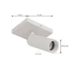 Downlight Arcchio Brinja Slim, blanco, 1 luz, GU10 MR11