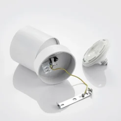 Downlight Arcchio Mabel, Ø 12 cm, blanco, orientable, GU10