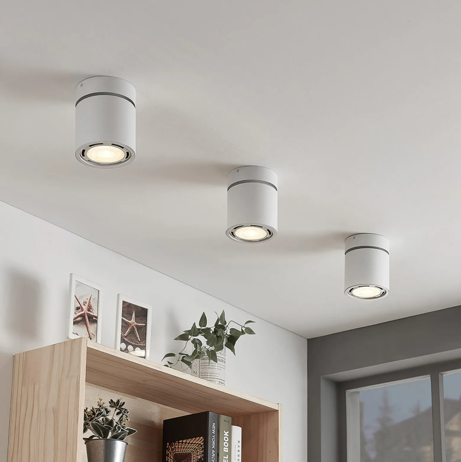 Downlight Arcchio Mabel, Ø 12 cm, blanco, orientable, GU10