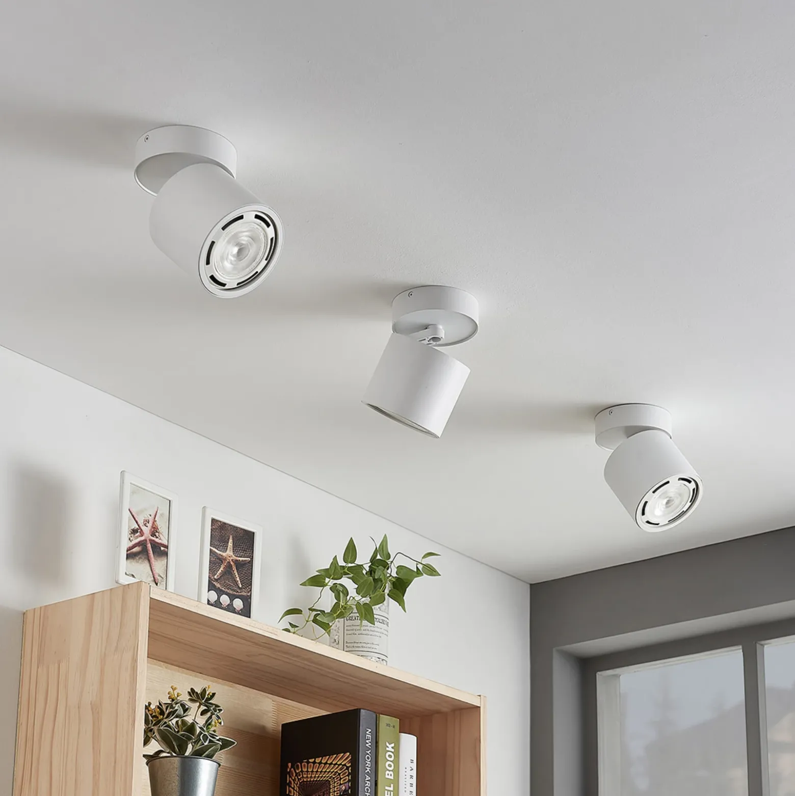 Downlight Arcchio Mabel, Ø 12 cm, blanco, orientable, GU10