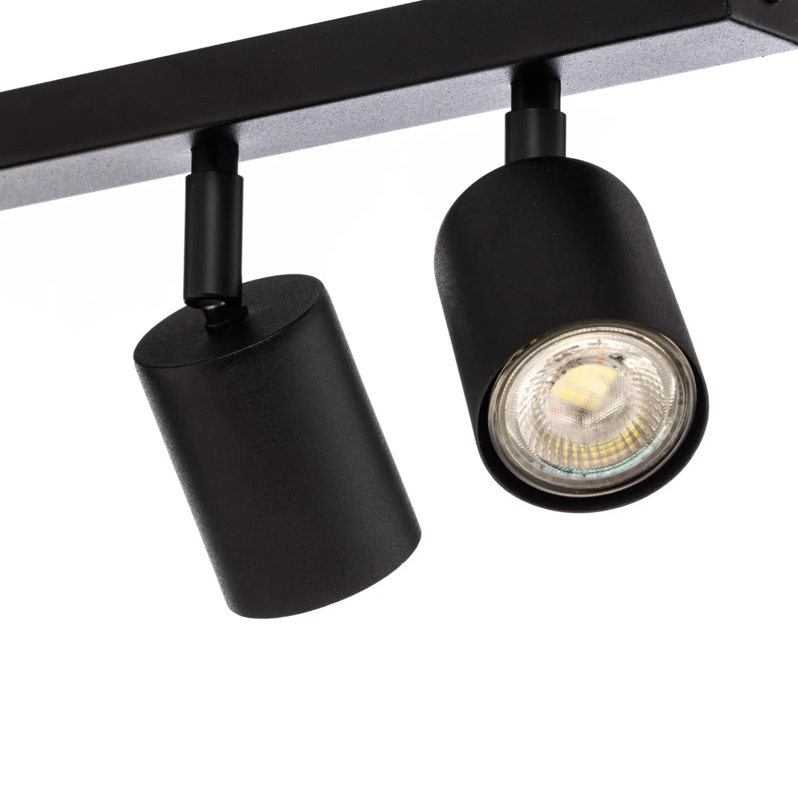 Downlight Baster 4, acero, 4 luces, 3 focos, esfera