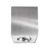 Downlight Bengala angular, plateado, aluminio, GU10, orientable