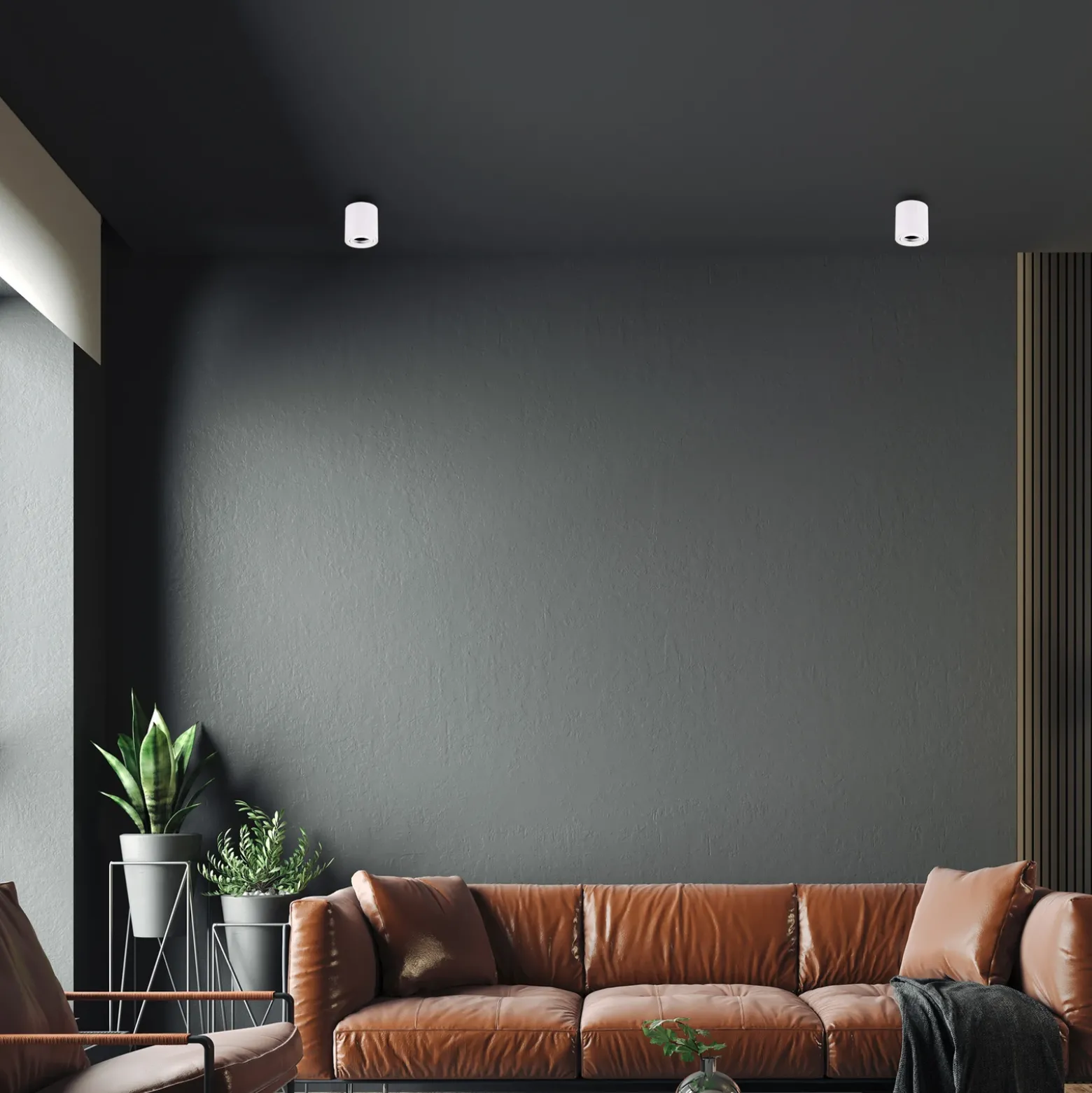 Downlight Bima, redondo blanco