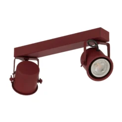 Downlight Canico, 2 luces, rojo