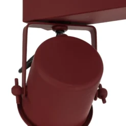Downlight Canico, 3 luces, rojo