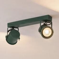Downlight Canico, 2 luces, verde