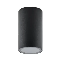 Downlight CAN, negro, IP44, Ø 6 cm, metal, GU10