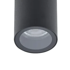 Downlight CAN, negro, IP44, Ø 6 cm, metal, GU10