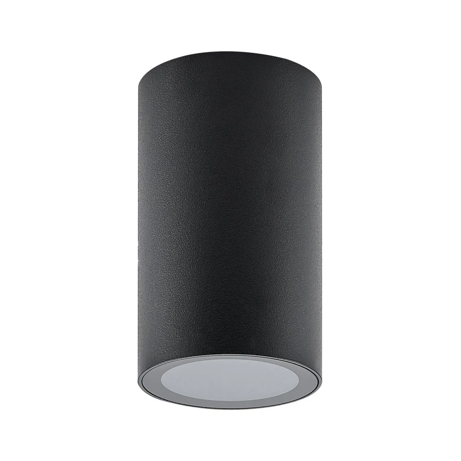 Downlight CAN, negro, IP44, Ø 6 cm, metal, GU10
