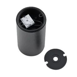 Downlight CAN, negro, IP44, Ø 6 cm, metal, GU10