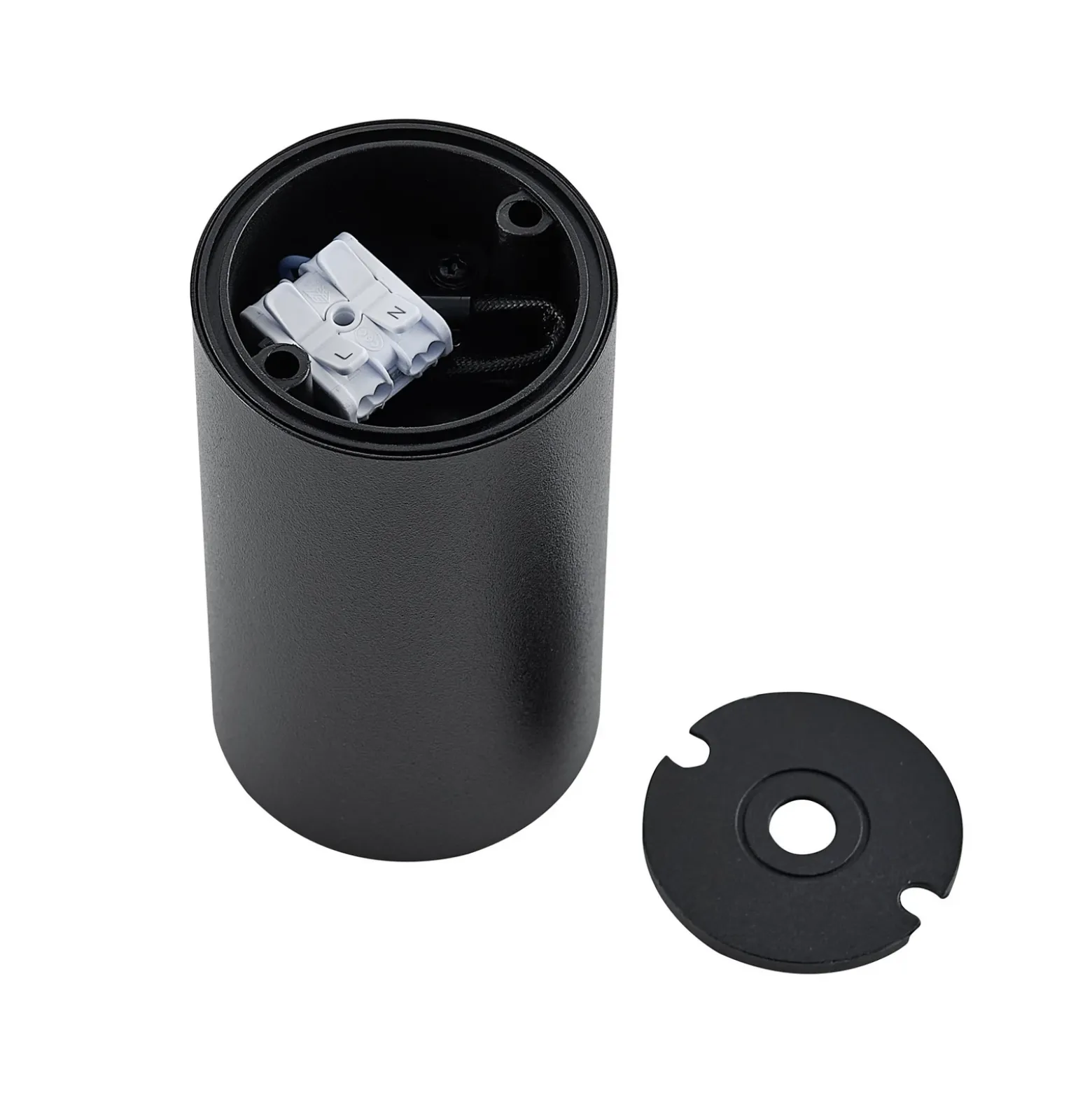 Downlight CAN, negro, IP20, Ø 6 cm, metal, GU10