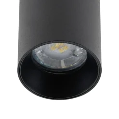 Downlight CAN, negro, IP20, Ø 6 cm, metal, GU10