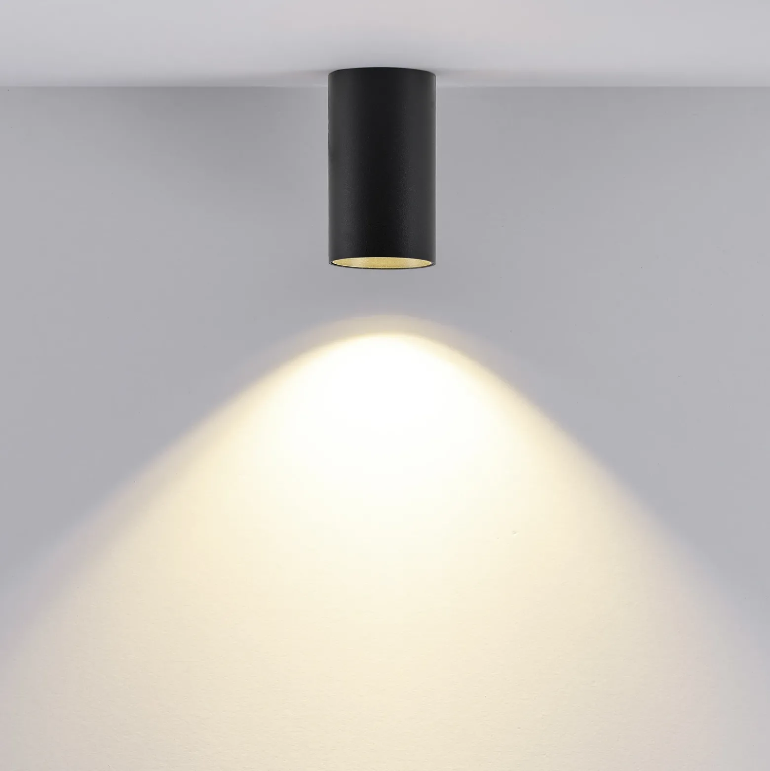 Downlight CAN, negro, IP20, Ø 6 cm, metal, GU10