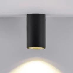 Downlight CAN, negro, IP20, Ø 6 cm, metal, GU10