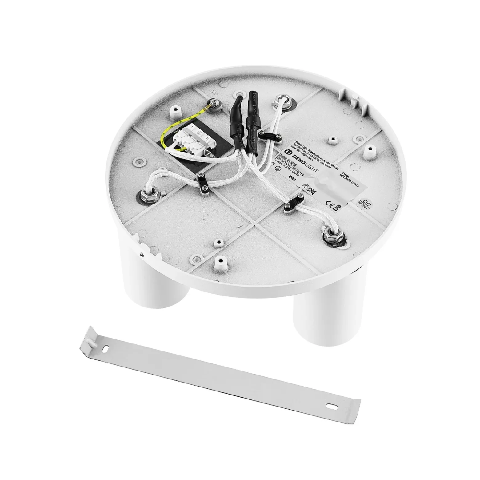 Downlight CAN TILT, blanco, Ø 23 cm, 3 luces, metal, GU10