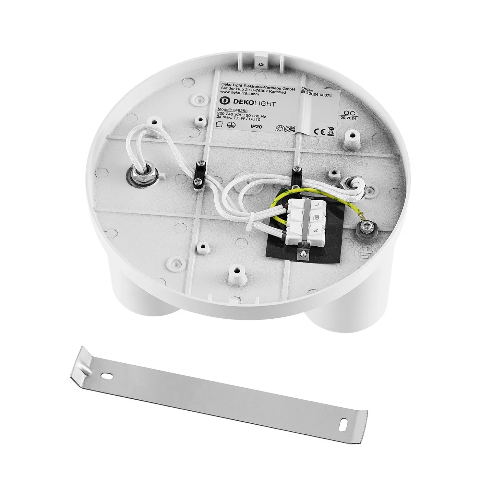 Downlight CAN TILT, blanco, Ø 20 cm, 2 luces, metal, GU10