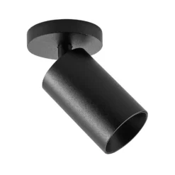 Downlight CAN TILT, negro, Ø 8 cm, 1 luz, metal GU10