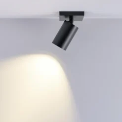 Downlight CAN TILT, negro, 11 x 9 cm, 1 luz, metal GU10