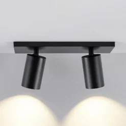 Downlight CAN TILT, negro, 31 x 9 cm, 2 luces, metal GU10
