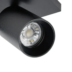 Downlight CAN TILT, negro, 48 x 9 cm, 3 luces, metal GU10