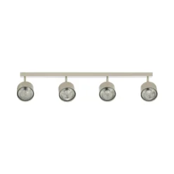 Downlight Chloe, color crema, 4 luces, orientable, GU10