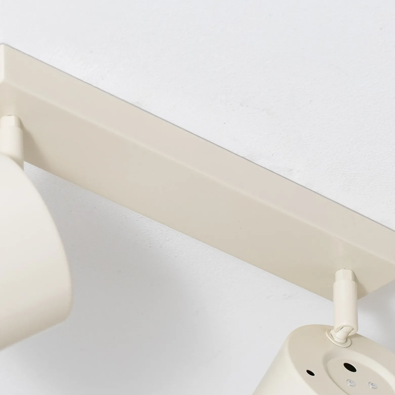 Downlight Chloe, color crema, 2 luces, orientable, GU10