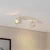 Downlight Chloe, color crema, 2 luces, orientable, GU10