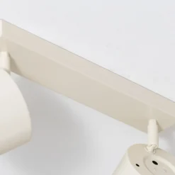 Downlight Chloe, color crema, 2 luces, orientable, GU10