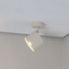 Downlight Chloe color crema, metal, 16 cm, orientable, GU10
