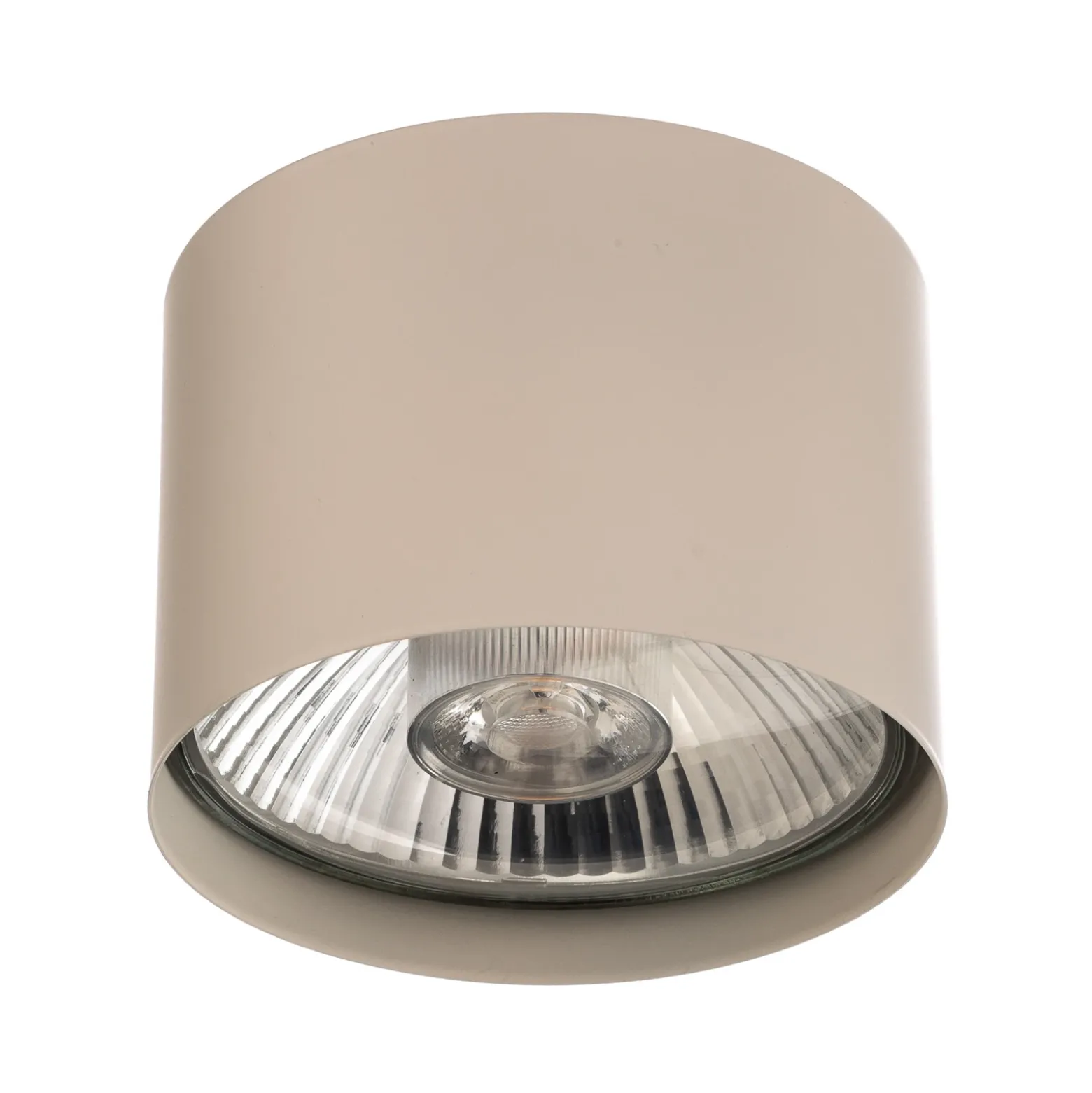 Downlight Chloe color crema, metal, 9 cm de altura, orientable, GU10