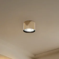 Downlight Chloe fijo, acero color latón