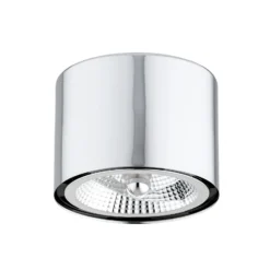 Downlight Chloe fijo, acero cromado