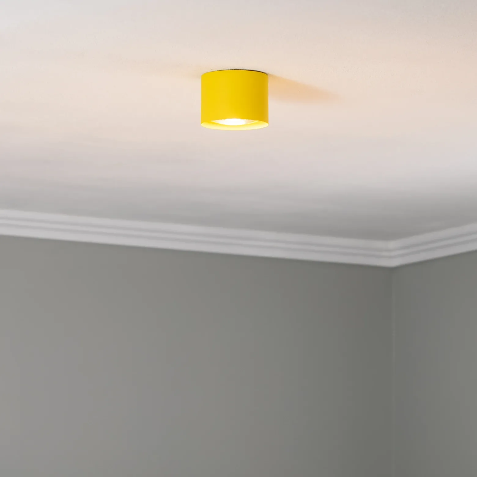 Downlight Chloe fijo, amarillo