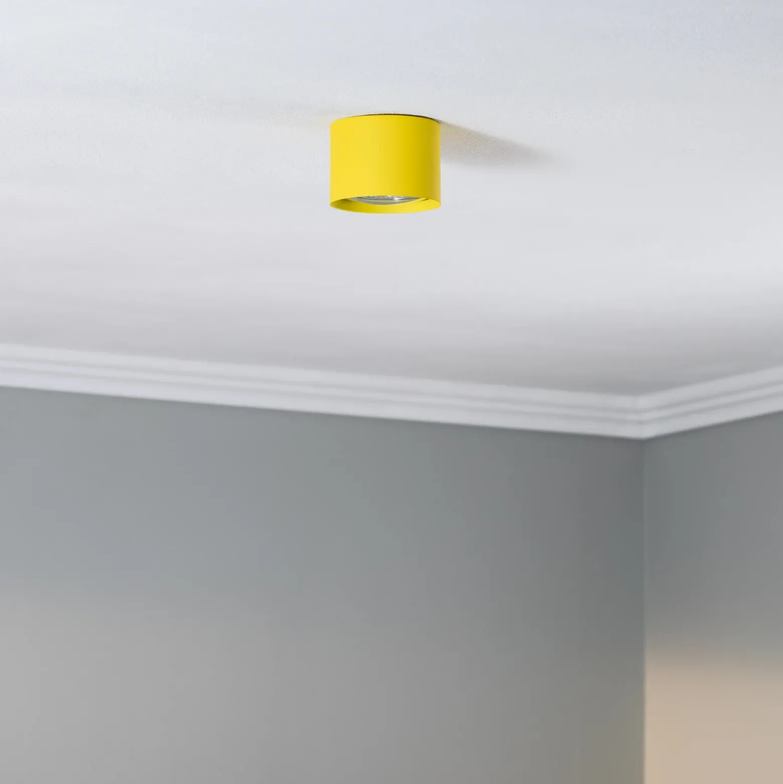 Downlight Chloe fijo, amarillo