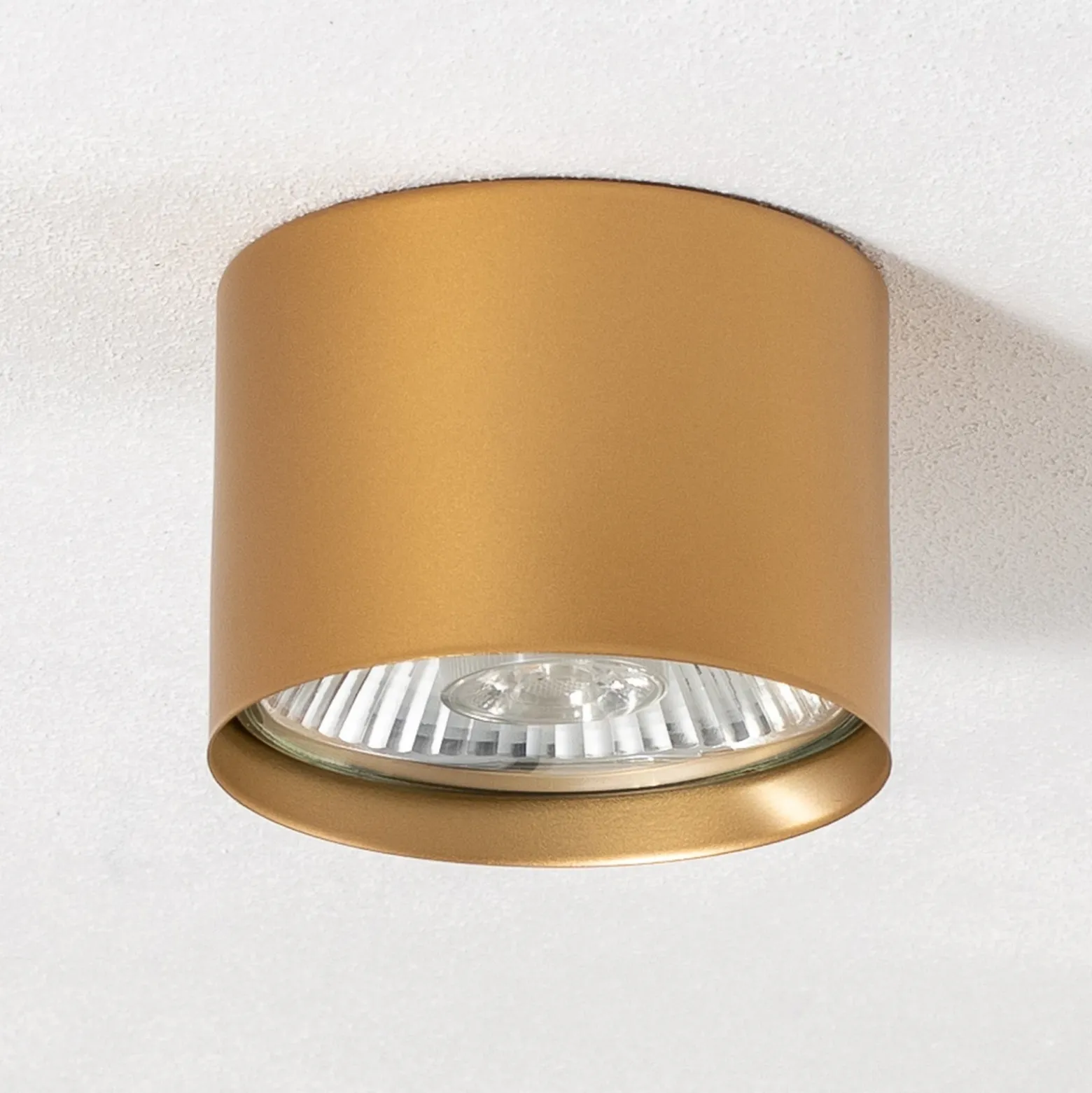Downlight Chloe fijo, dorado