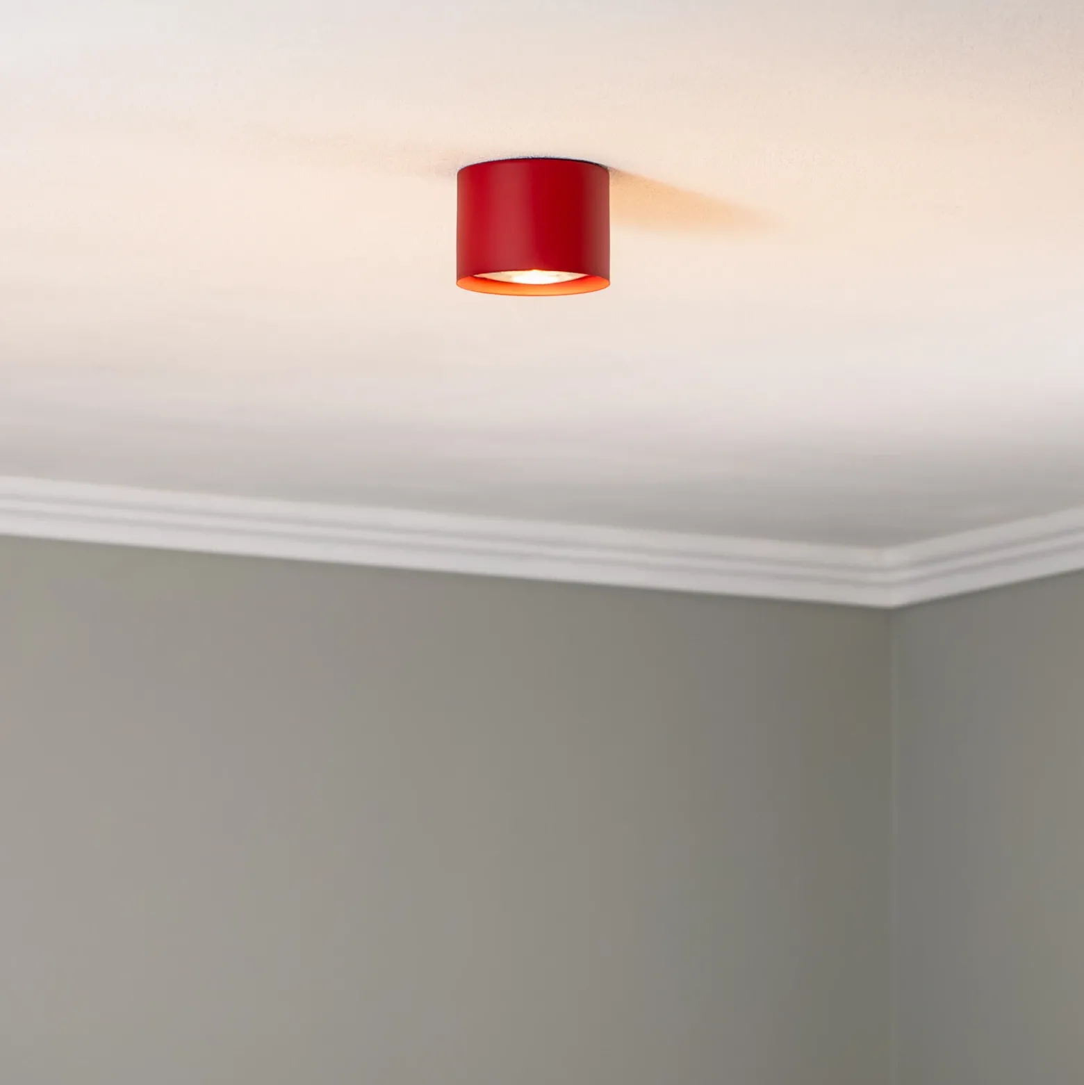 Downlight Chloe fijo, rojo