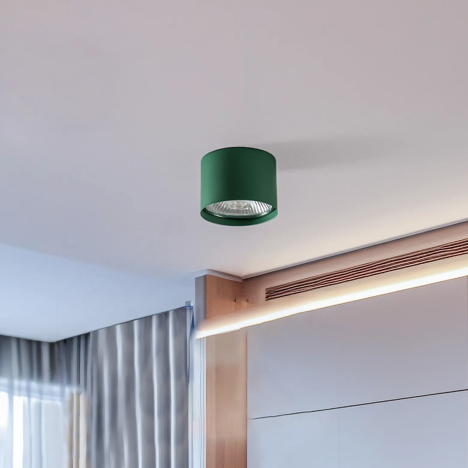 Downlight Chloe fijo, verde
