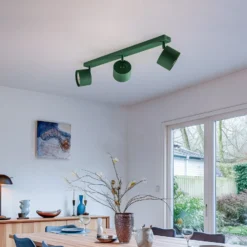 Downlight Chloe orientable 3 luces, verde
