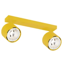 Downlight Chloe orientable 2 luces, amarillo