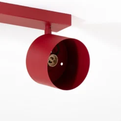 Downlight Chloe orientable 2 luces, rojo
